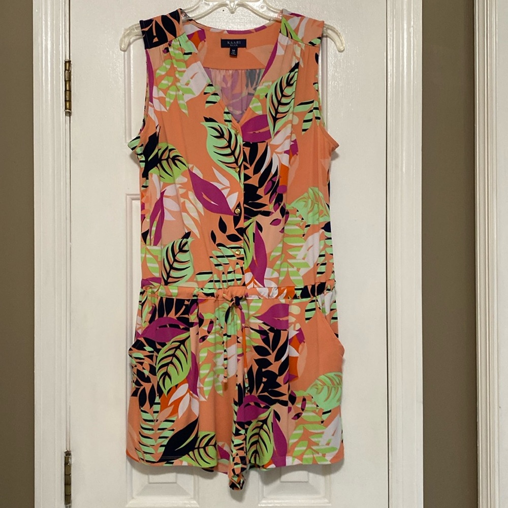 Kaari Blue Floral Romper